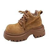 MACEFIL Women's Fashion Platform Ankle Boots Round Toe...