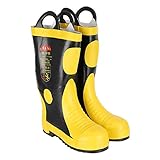 Firefighter Boots,Rubber Fighting Safety Boots High...