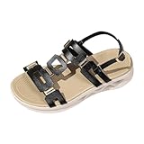 Women's Platform Slide Sandals with Ankle Strap...