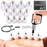 AIKOTOO Cupping Kit for Massage Therapy Set with Pump...