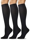 COTTON DAY Women's Soft Combed Cotton Knee High Long...