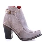 Bed:Stu Isla Boot, Full Grain Leather, Stacked Heel,...