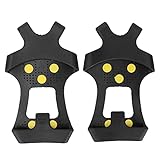 Ice Cleat Spikes Crampons with 10 Steel Studs for Snow...
