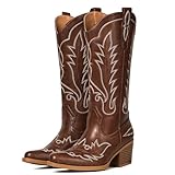 Fioralie Cowboy Boots for Women Western Mid Calf...