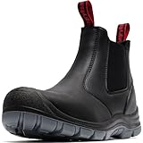 ANGRYRAM Steel Toe Slip on Work Boots for Men...