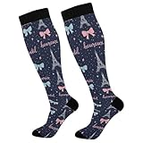 KOPIRIT Compression Socks for Women Men Eiffel Tower...