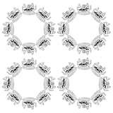 jojofuny 50pcs Anti-Slip Shoe Spikes Crampon Steel...