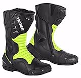 PROFIRST Motorbike Leather Boots Motorcycle Waterproof...