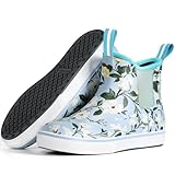 Furuian Women's Deck Boots Ankle Rain Boots Fishing...