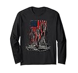 Patriotic Military Boot Long Sleeve T-Shirt