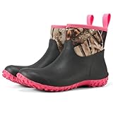 HISEA Women's Rubber Boots Waterproof, Ankle Rain Boots...