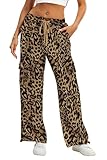 HVEPUO Camo Pants Women High Waisted Wide Leg Casual...
