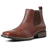 femflame Cowboy Boots for Men Square Toe Chelsea Boots...