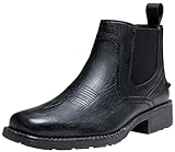 Jousen Cowboy Boots For Men Square Toe Chelsea Boots...