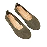 Women's Flat Shoes Lightweight Breathable Round Toe...