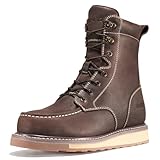 NINGO Steel Toe Work Boots for Men, 8 Inches Waterproof...