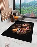 Western Cowboy Boots Hat Rope Area Rug, Living Room &...