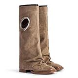 Aeloris Women's Trendy Wasteland Foldover Boots, Knee...