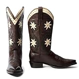 Pointed Toe Western Cowboy Boots For Women Dark Brown...