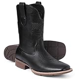 Platikly Cowboy Boots For Men - Mens Square Toe Western...