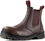 SUREWAY Men's Slip-On Work Boots for Men,Full Grain...