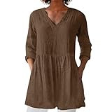 Clothing for Women Over 50 Half Sleeve Cotton Linen...