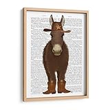 Canvas Lab | Donkey Cowboy Book Print by Fab Funky | 17...