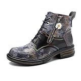 Riutiru Women's Handmade Retro Lambskin High Heel...