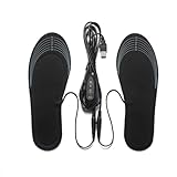 Heated Insoles USB Rechargeable, 3 Temp Settings,...