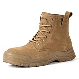 Furuian Genuine Suede Work Boots for Men Women...