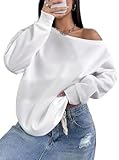 Remidoo Womens Off the Shoulder Sweatshirt Drop...
