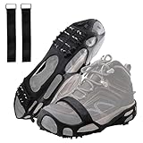 Ice Spikes for Boots - 1 Pair Winter Snow Traction with...