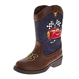 Disney Cars Cowboy Boots Lighting Mcqueen Calf High...