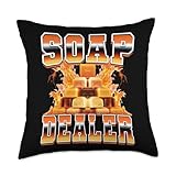 Soap Making Soap Maker 90s Bootleg Style Throw Pillow