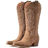 IUV Cowboy Boots For Women Western Cowgirl Boots with...