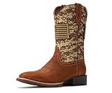 SUREWAY Cowboy Boots For Men - Mens Square Toe Western...