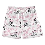 SHJI Bows Black Cow Print Boots 67 Boys Swim Trunks...