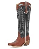 Widerly Women Wide Calf Plus Size Western Cowboy Boots...
