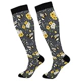 KOPIRIT Compression Socks for Women Men Spring Bees...