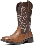 Jousen Cowboy Boots for Men - Western Boots Square Toe,...