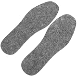 GAROZATION Warm Wool Felt Insoles Large Size Breathable...