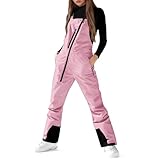 Womens SnowPants Waterproof Ski Bib Overalls Insulated...