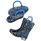 Kids Rain Boots with Easy-on Handles Boys Girls...