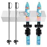 Odoland Kid's Beginner Snow Skis and Poles,...