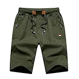 Men's Casual Drawstring Bermuda Shorts 7 Inch Inseam...