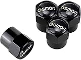 4 pcs Car Tyre Valve Caps for Smart Fortwo Forfour,...