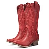 HISEA Rollda Cowboy Boots for Women, Cowgirl Boots,...