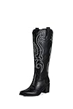 ZJA Women Western Cowboy Boots Knee High Cowgirl Tall...