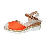 Feunu Platform Sandals for Women Closed Toe Platform...
