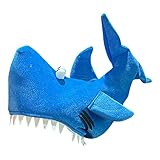 Cosmic Chameleon blue shark hat for summer fun adult,...